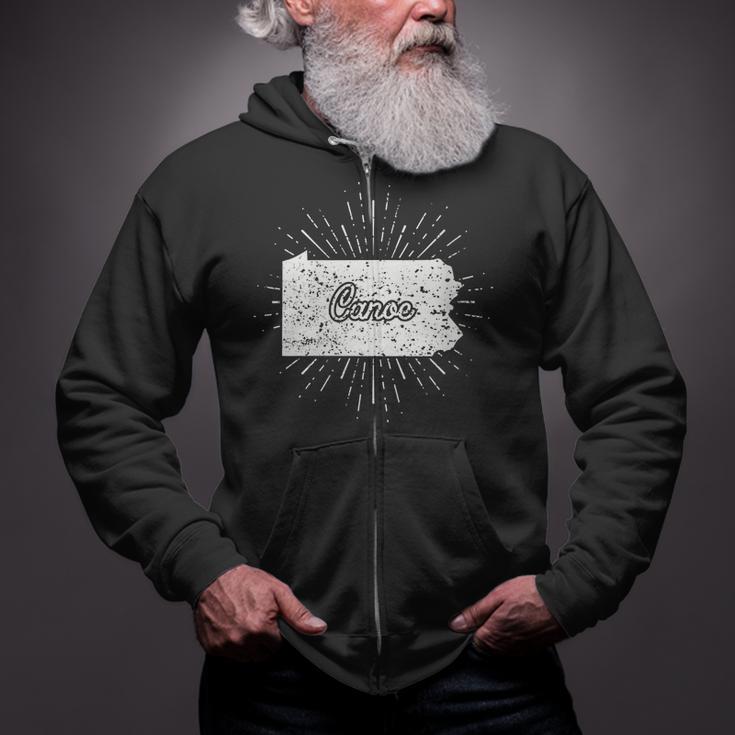 Canoe Pennsylvania Zip Up Hoodie Canoe Pennsylvania Zip Up Hoodie