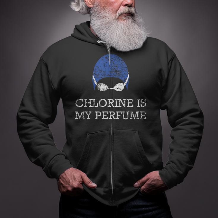 Chlorine Is My Perfume Shirt Swim Swimming Zip Up Hoodie Chlorine Is My Perfume Shirt Swim Swimming Zip Up Hoodie