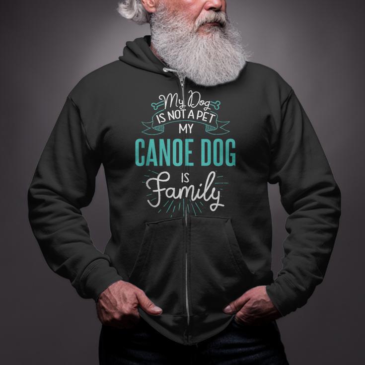 Cute Canoe Dog Shirt Family Dog For Women Men Sleeveless Zip Up Hoodie Cute Canoe Dog Shirt Family Dog For Women Men Sleeveless Zip Up Hoodie