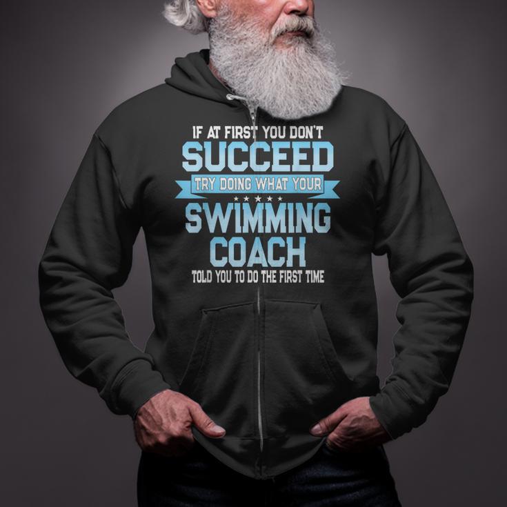 Fun Swimming Coach Meme Swimmer Saying Zip Up Hoodie Fun Swimming Coach Meme Swimmer Saying Zip Up Hoodie