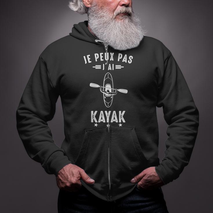 Kayak I Canoe Canoe Sleeveless Zip Up Hoodie