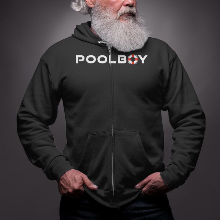 Pool Boy Swimming Pool Lifeguard Zip Up Hoodie Pool Boy Swimming Pool Lifeguard Zip Up Hoodie
