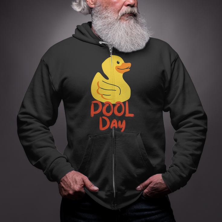 Pool Swimming Day Zip Up Hoodie Pool Swimming Day Zip Up Hoodie