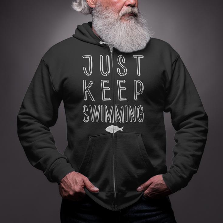 Pretty Fish Just Keep Swimming Zip Up Hoodie Pretty Fish Just Keep Swimming Zip Up Hoodie