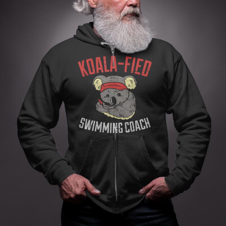 Swim Coach Saying Cute Swimming Coach Appreciation Zip Up Hoodie Swim Coach Saying Cute Swimming Coach Appreciation Zip Up Hoodie