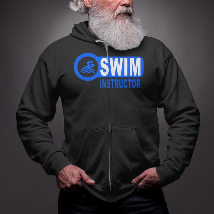 Swim Instructor Swimming Teacher Classes Zip Up Hoodie