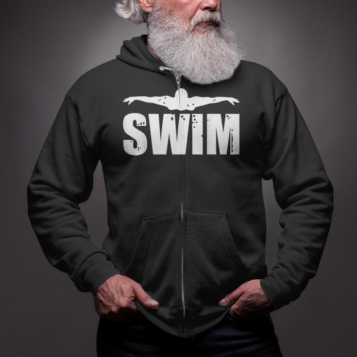 Swim Sports Swimming Water Athletic Swimmer Zip Up Hoodie Swim Sports Swimming Water Athletic Swimmer Zip Up Hoodie