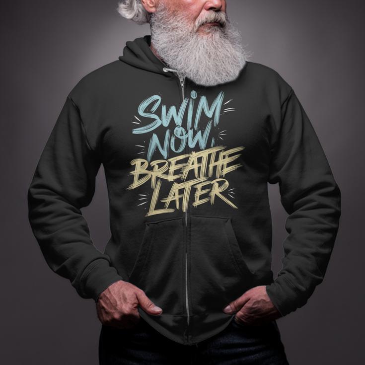 Swimmer Saying Swim Team Swimming Zip Up Hoodie Swimmer Saying Swim Team Swimming Zip Up Hoodie