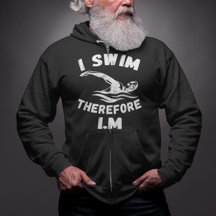 Swimming Competitive Freestyle Swim For Swimmer Zip Up Hoodie Swimming Competitive Freestyle Swim For Swimmer Zip Up Hoodie