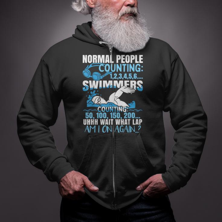 Swimming Humor Swim Zip Up Hoodie Swimming Humor Swim Zip Up Hoodie