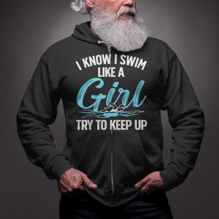 Swimming For Men Women Kids Swimmer Swim Lovers Zip Up Hoodie Swimming For Men Women Kids Swimmer Swim Lovers Zip Up Hoodie