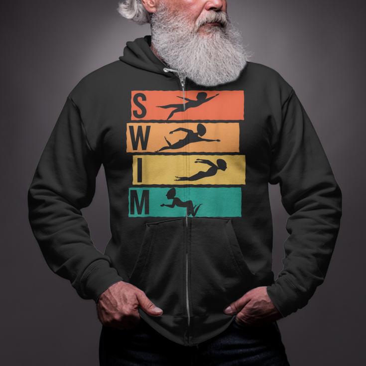 Swimming Swim Zip Up Hoodie