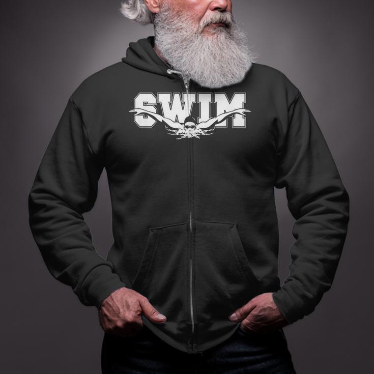 Swimming For Swimmers Competitive Athletes Zip Up Hoodie Swimming For Swimmers Competitive Athletes Zip Up Hoodie