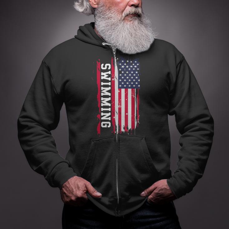 Swimming And Swimmers Zip Up Hoodie