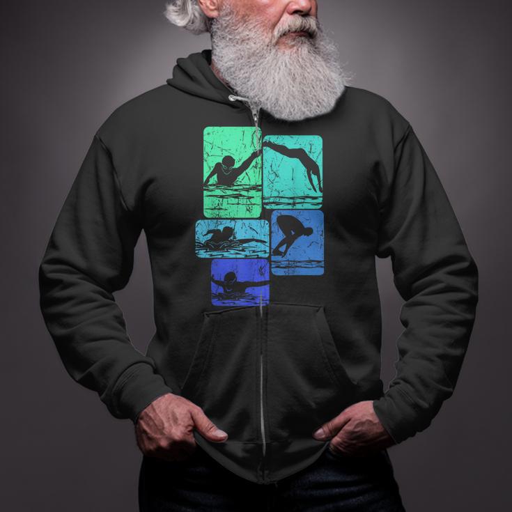 Swimming Swimmers Zip Up Hoodie Swimming Swimmers Zip Up Hoodie