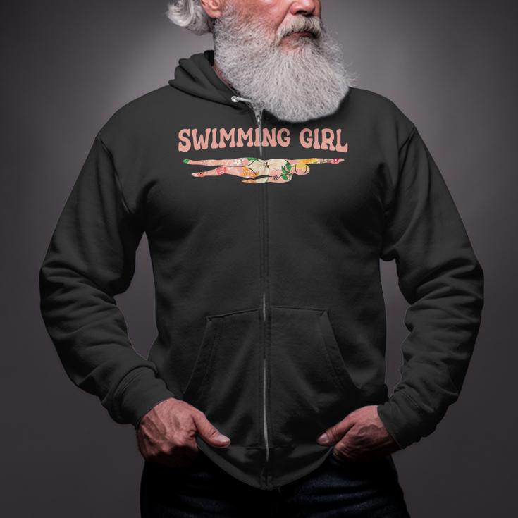 Swimming Swimming Water Sports Swimmer Zip Up Hoodie Swimming Swimming Water Sports Swimmer Zip Up Hoodie