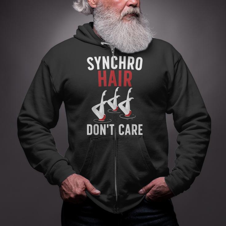 Synchronized Swimming Art For Men Women Synchronized Swim Zip Up Hoodie