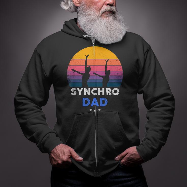 Synchronized Swimming Synchro Dad Zip Up Hoodie Synchronized Swimming Synchro Dad Zip Up Hoodie
