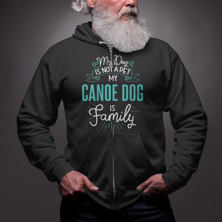 Women's Cute Canoe Dog Shirt Family Dog For Women Men Zip Up Hoodie Women's Cute Canoe Dog Shirt Family Dog For Women Men Zip Up Hoodie