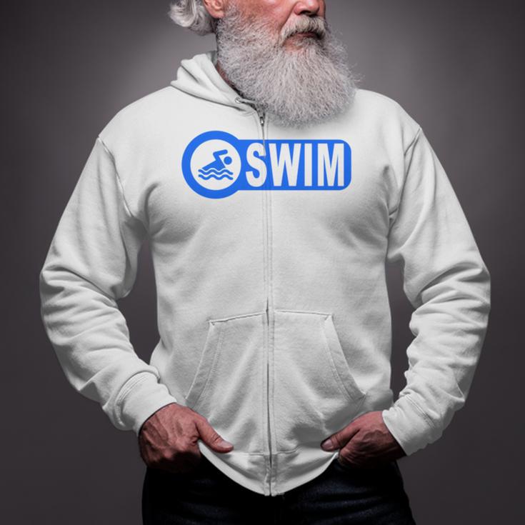 2 Sided Print Swimming Teacher Swim Instructor Swim Lessons Zip Up Hoodie 2 Sided Print Swimming Teacher Swim Instructor Swim Lessons Zip Up Hoodie