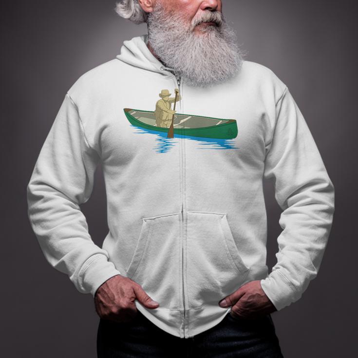 Canadian Canoe Yoke Canoeing Raglan Baseball Tee Zip Up Hoodie Canadian Canoe Yoke Canoeing Raglan Baseball Tee Zip Up Hoodie