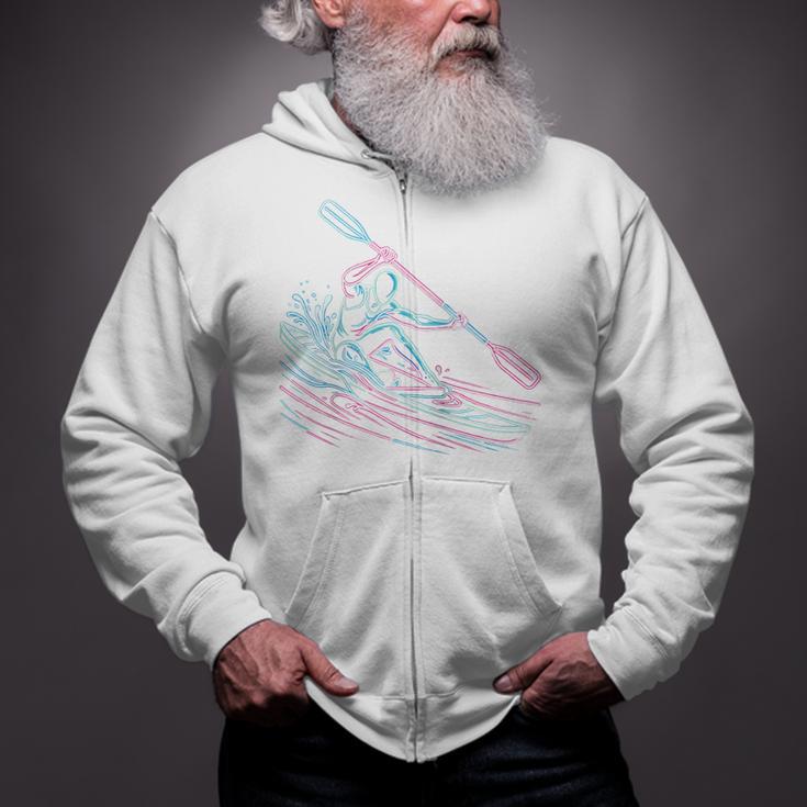 Canoe Canoeing Kayak Paddling Canoeist Raglan Baseball Tee Zip Up Hoodie Canoe Canoeing Kayak Paddling Canoeist Raglan Baseball Tee Zip Up Hoodie