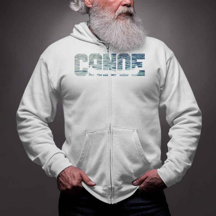 Canoe Canoeing Canoe Raglan Baseball Tee Zip Up Hoodie
