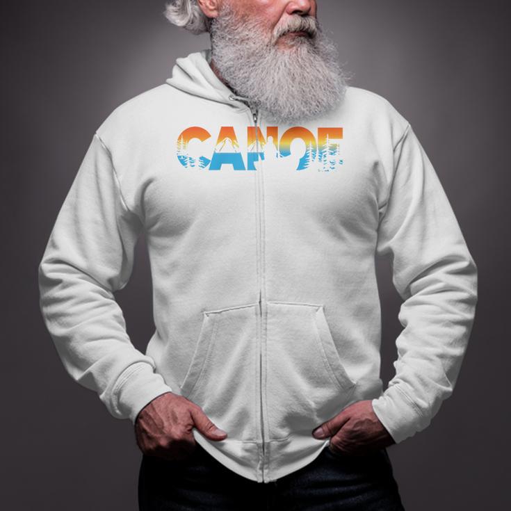 Canoe Canoeing Retro Canoe Raglan Baseball Tee Zip Up Hoodie Canoe Canoeing Retro Canoe Raglan Baseball Tee Zip Up Hoodie
