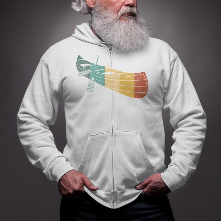 Canoe Canoeing Retro Vintage Zip Up Hoodie Canoe Canoeing Retro Vintage Zip Up Hoodie