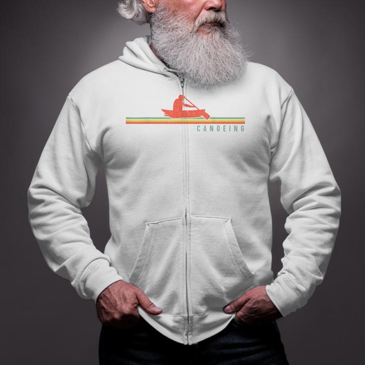 Canoe Canoeing Retro Vintage Canoeing Zip Up Hoodie Canoe Canoeing Retro Vintage Canoeing Zip Up Hoodie