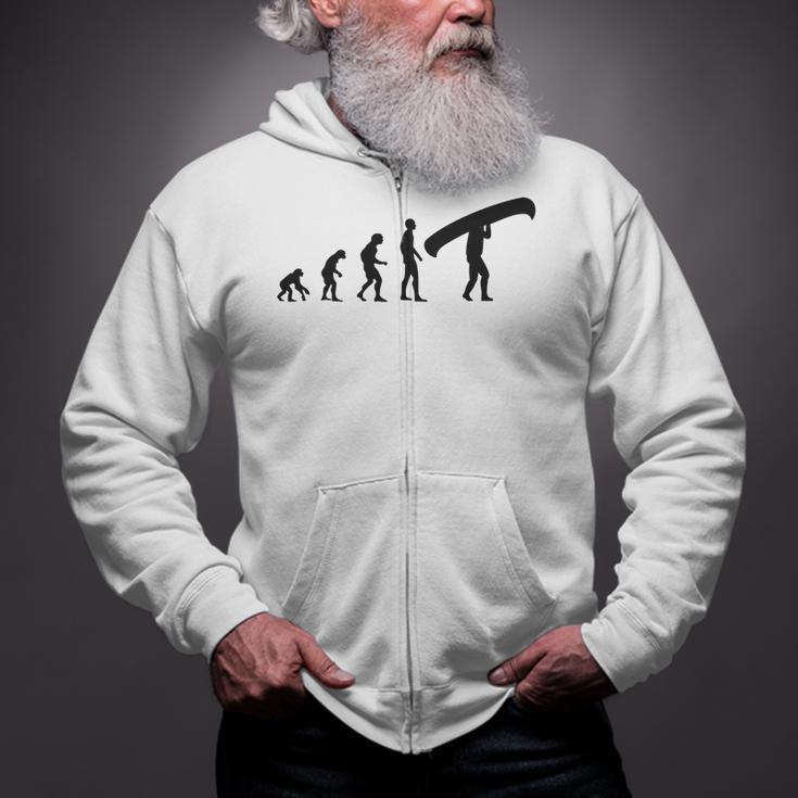 Canoe Evolution Canoeing Shirt T-Shirt Zip Up Hoodie