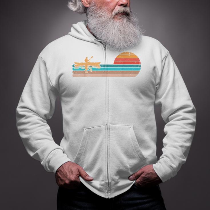 Retro Vintage For Canoeists And Paddle Zip Up Hoodie