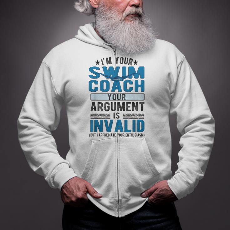 Swim Coach Swimming Coach Zip Up Hoodie Swim Coach Swimming Coach Zip Up Hoodie