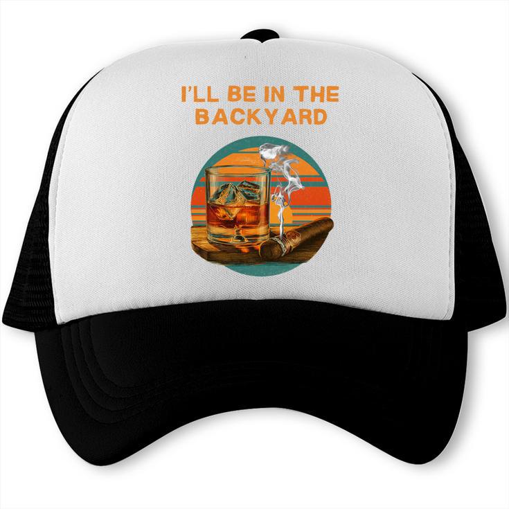 Backyard BBQ Dad Saying Grill Master Summer Humor Premium Tri-Blend Trucker Cap, trending gift