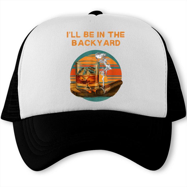 Backyard BBQ Dad Saying Grill Master Summer Humor Trucker Cap