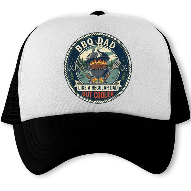 BBQ Dad Grill Master Barbecue Chef Father's Day Trucker Cap