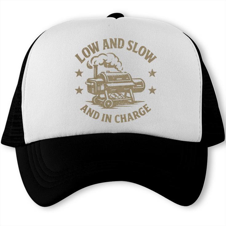 BBQ Dad Low And Slow Smoker Father's Day Pitmaster Premium Tri-Blend Trucker Cap, trending gift BBQ Dad Low And Slow Smoker Father's Day Pitmaster Premium Tri-Blend Trucker Cap, trending gift