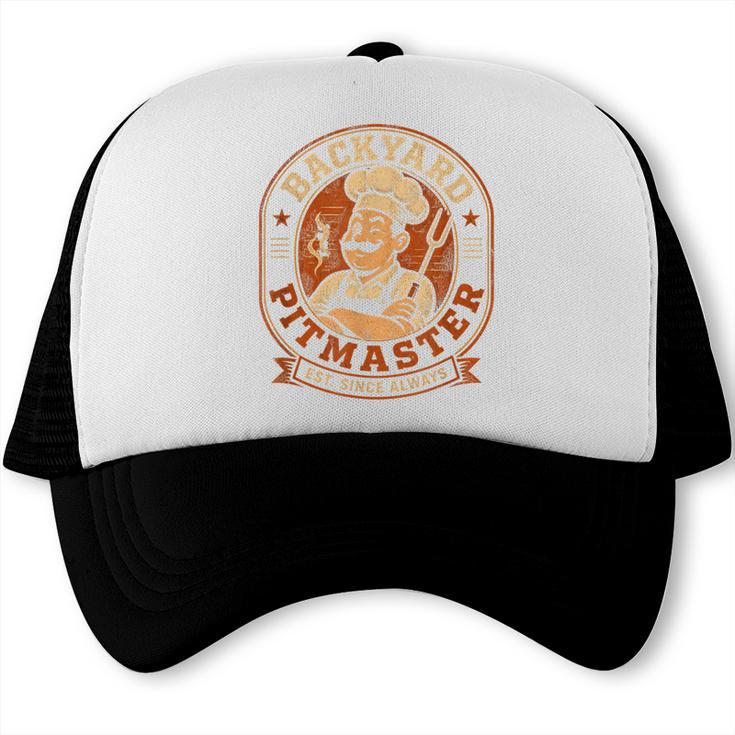 BBQ Dad Smoker Humor For Backyard Pitmasters Trucker Cap, trending gift