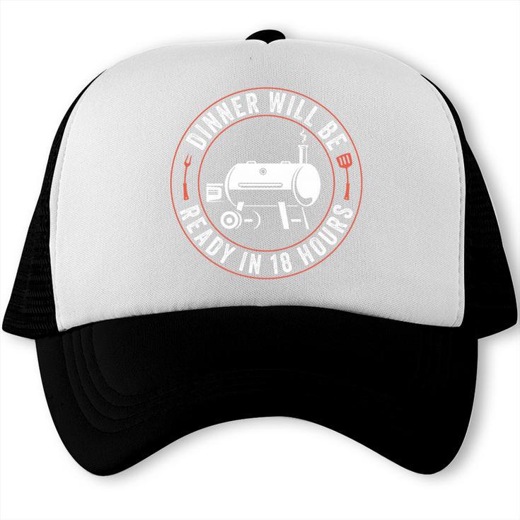BBQ Dad Smoking Meat Smoker Barbecue Dad Apparel Premium Tri-Blend Trucker Cap, trending gift