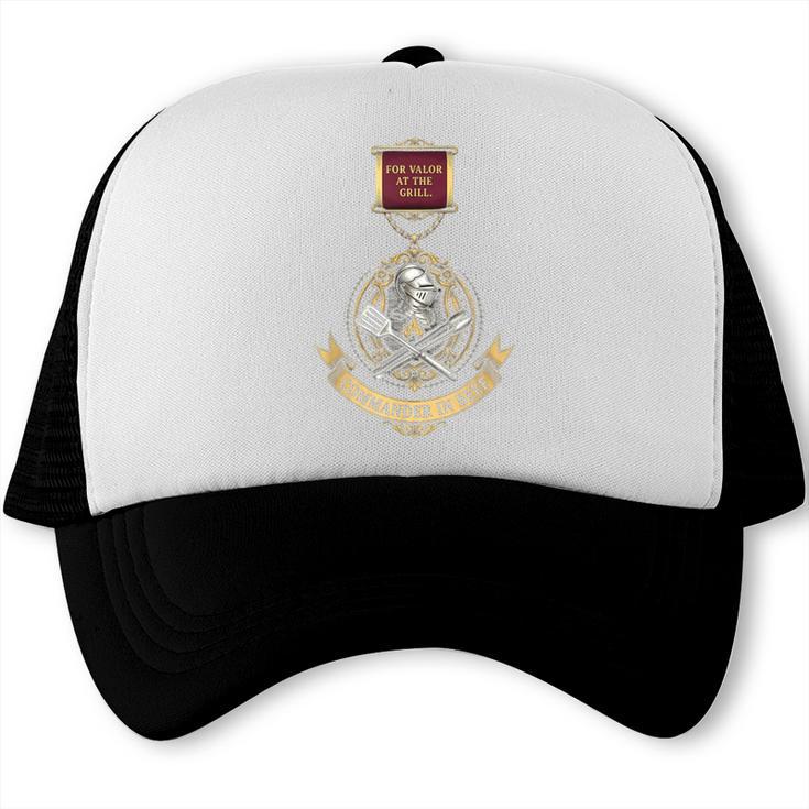 Commander In Beef BBQ Dad Grill Master Trucker Cap