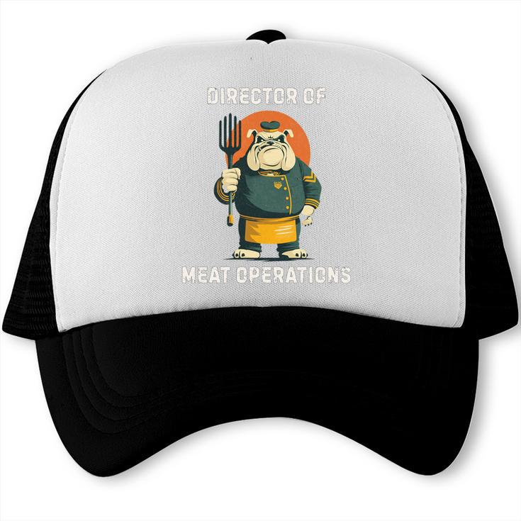 Director Of Meat Operations BBQ Dad Grilling Premium Tri-Blend Trucker Cap, trending gift