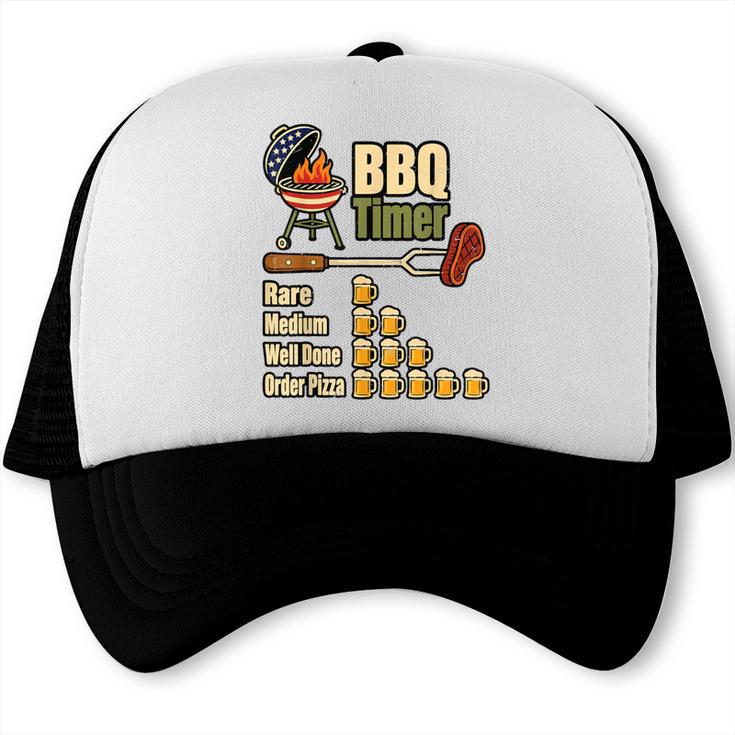 Grill BBQ Dad Joke BBQ Timer Barbecue Pitmaster Chef Trucker Cap, trending gift