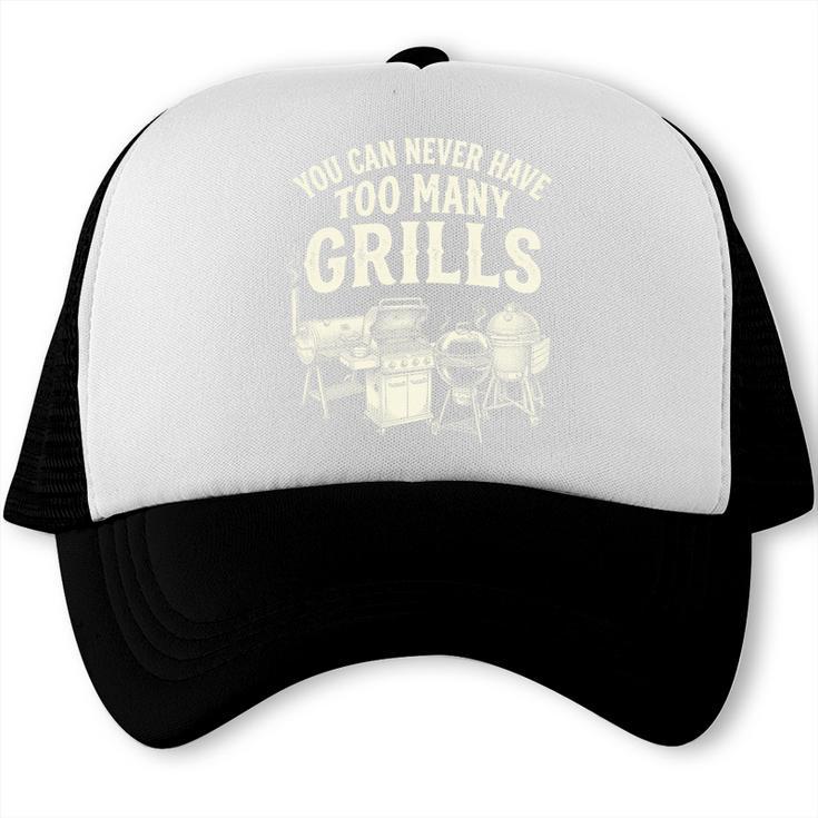 You Can Never Have Too Many Grills BBQ Dad Comfort Colors Crop Top Trucker Cap, trending gift