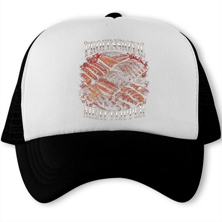 Meat Flipper BBQ Dad Performance Trucker Cap, trending gift Meat Flipper BBQ Dad Performance Trucker Cap, trending gift