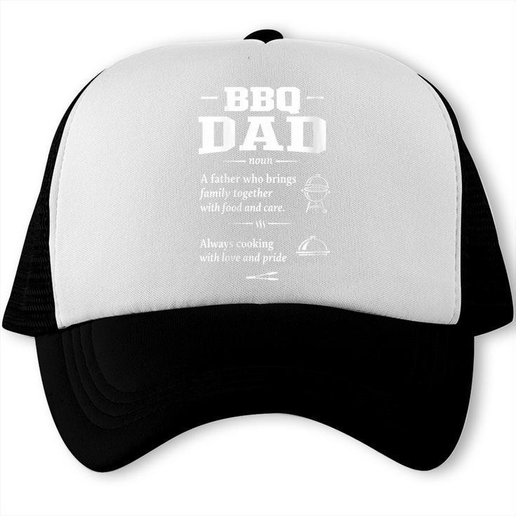 Women's BBQ Dad Grilling Father Day Family Food Love Novelty Graphic Trucker Cap