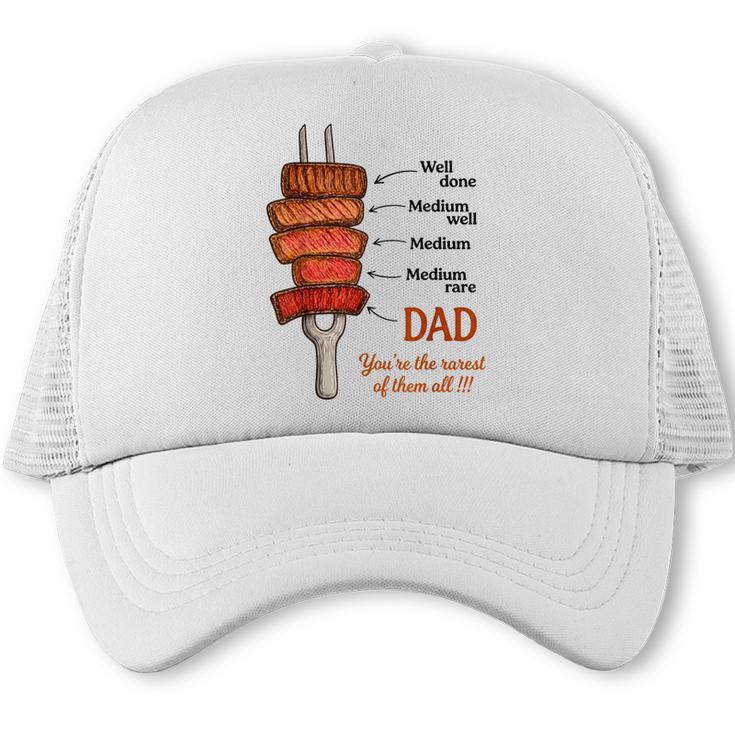 BBQ Dad Grill Fathers Day Humor Rarest Of Them All Trucker Cap