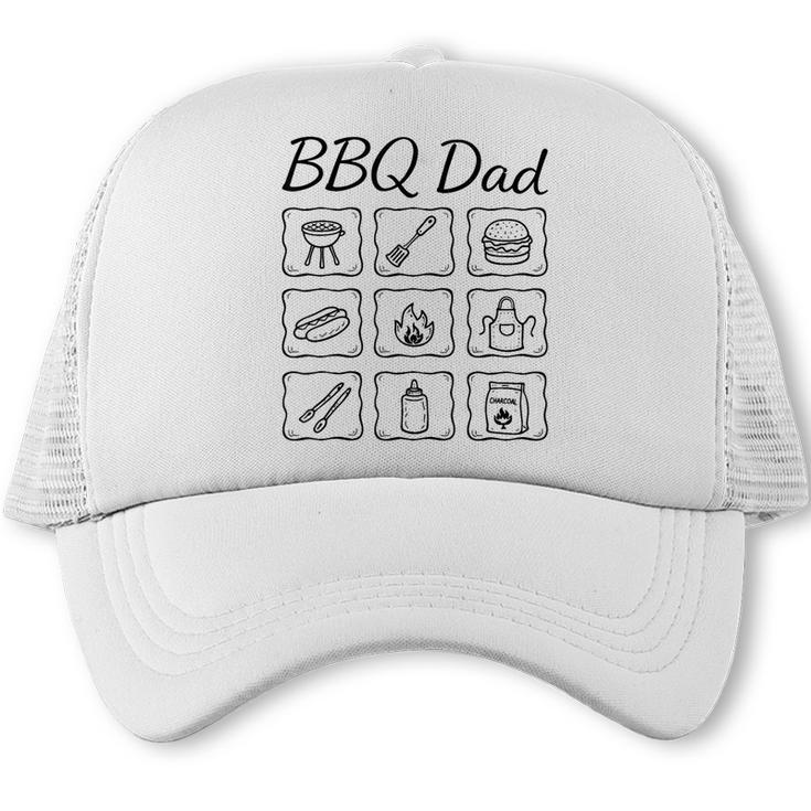 BBQ Dad Grilling Fathers Day Barbecue Humor Trucker Cap