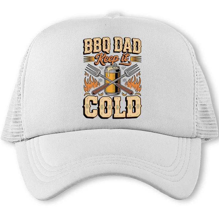 BBQ Dad Keep It Cold Barbecue Grilling Premium Tri-Blend Trucker Cap