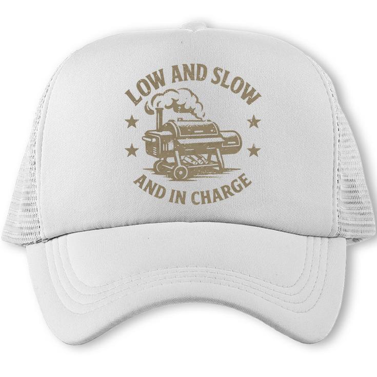 BBQ Dad Low And Slow Smoker Father's Day Pitmaster Trucker Cap