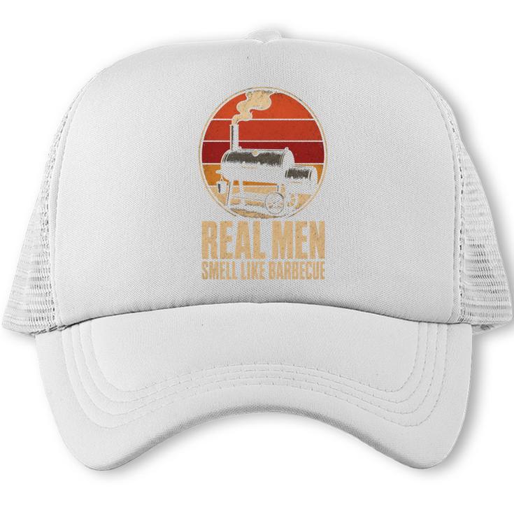 BBQ Dad Real Men Smell Like Barbecue Trucker Cap